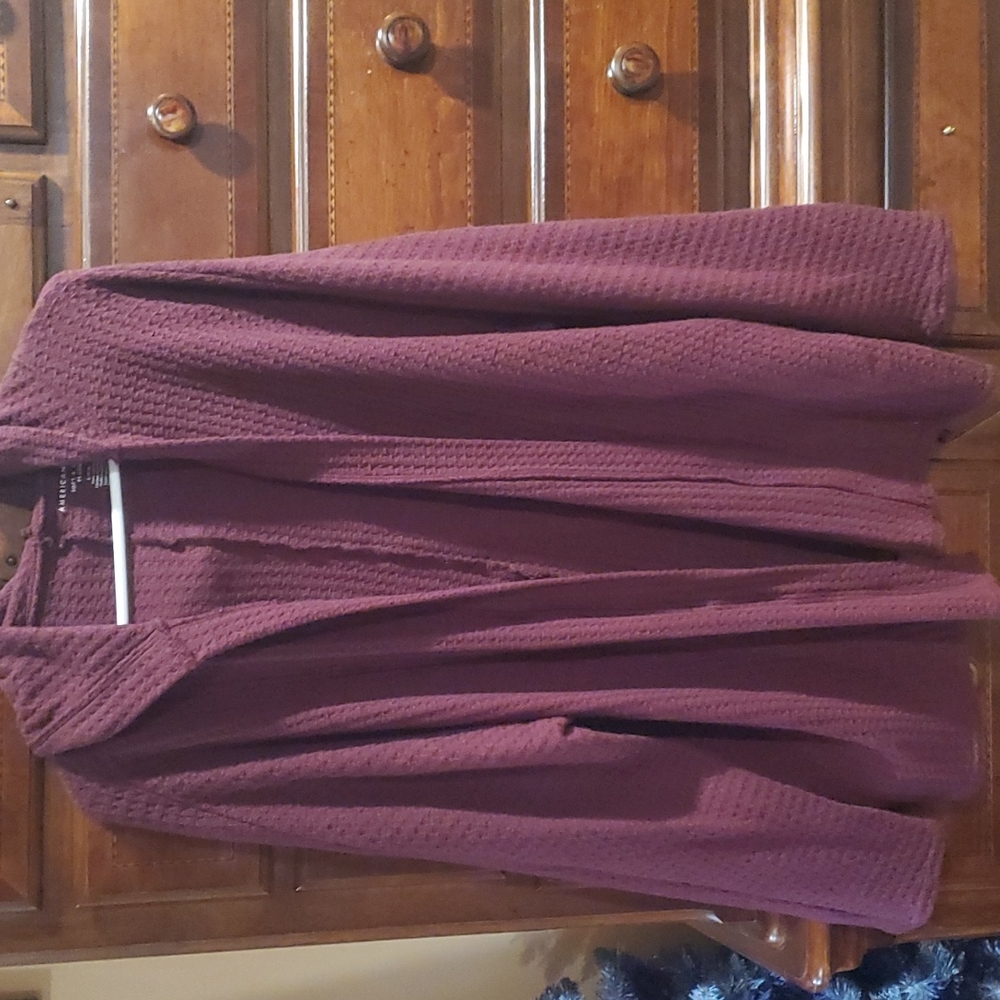 American eagle hooded cardigan